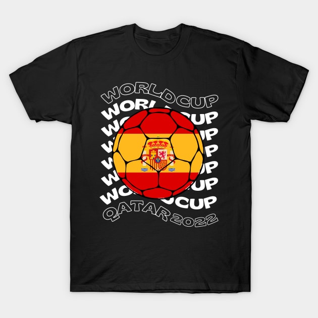 Spain Football T-Shirt by footballomatic